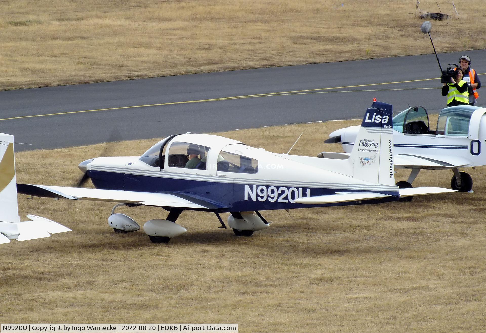 N9920U, 1977 Grumman American AA-5A Cheetah C/N AA5A0320, Grumman American AA-5A Cheetah at the 2022 Grumman Fly-in at Bonn-Hangelar airfield