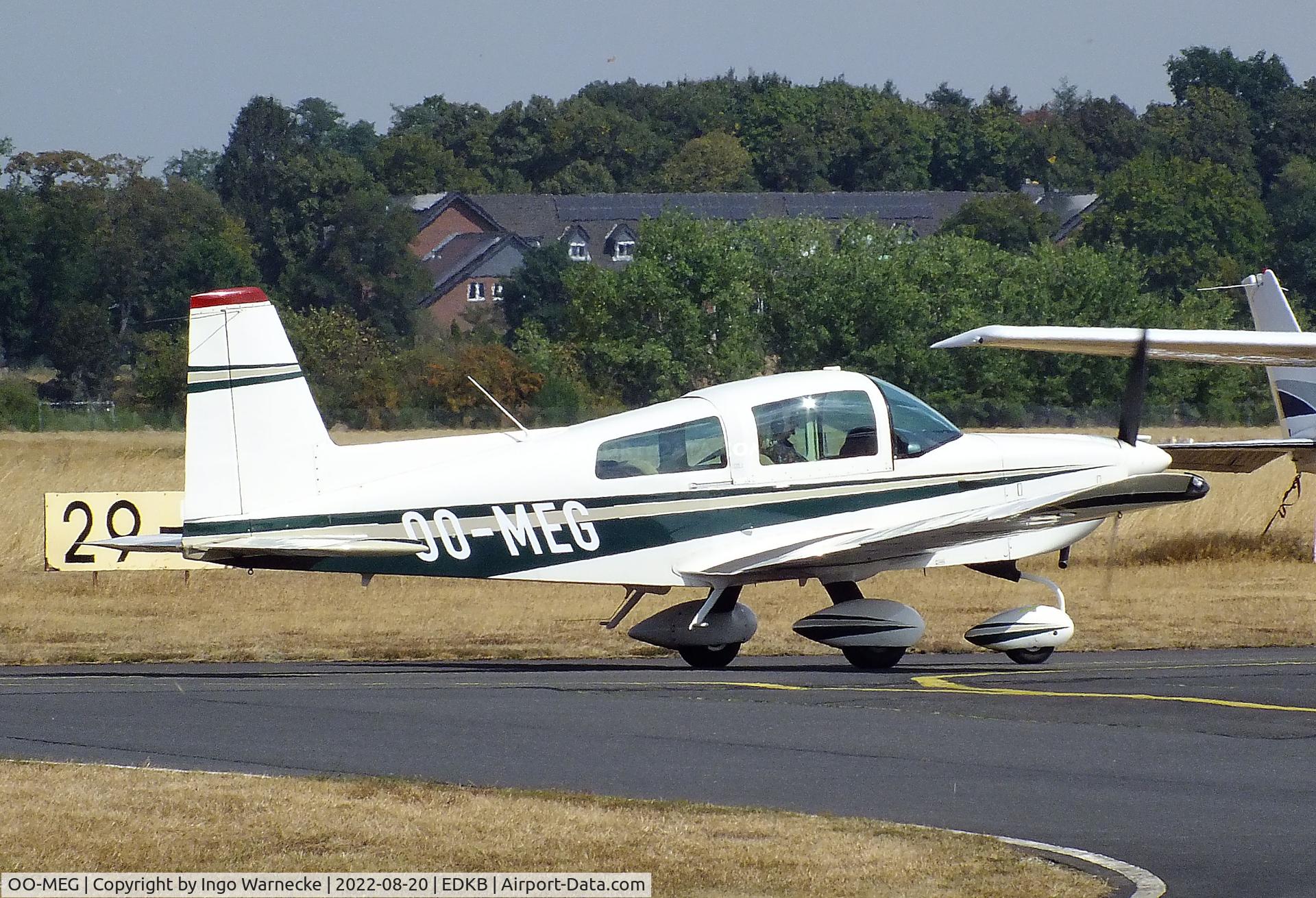 OO-MEG, 1993 American General AG-5B Tiger C/N 10171, Grumman American (American General) AG-5B Tiger (AA-5B) at the 2022 Grumman Fly-in at Bonn-Hangelar airfield