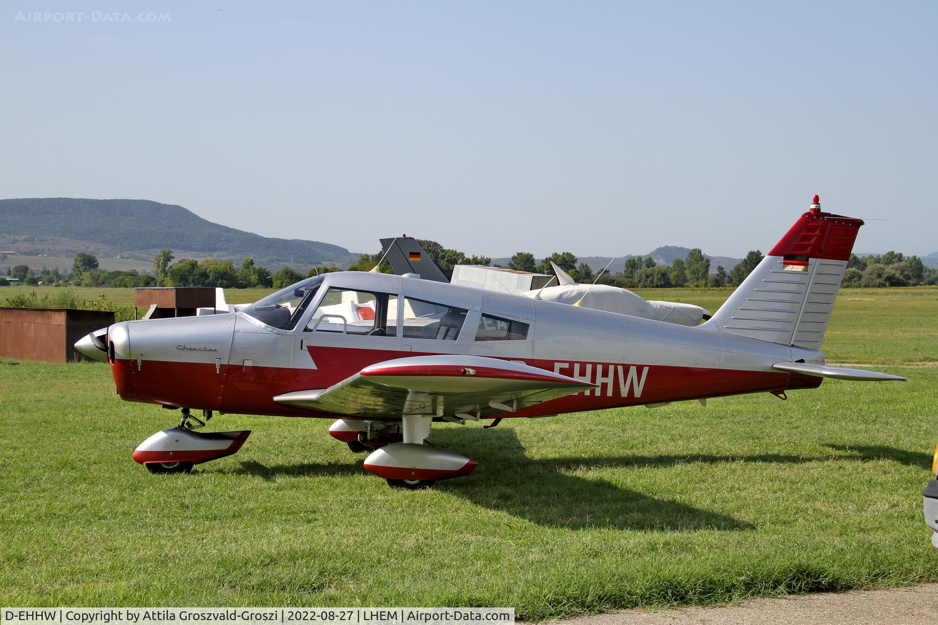 D-EHHW, 1962 Piper PA-28-160 Cherokee Cherokee C/N 28-546, LHEM - id.Rubik Ernö Airport, Esztergom