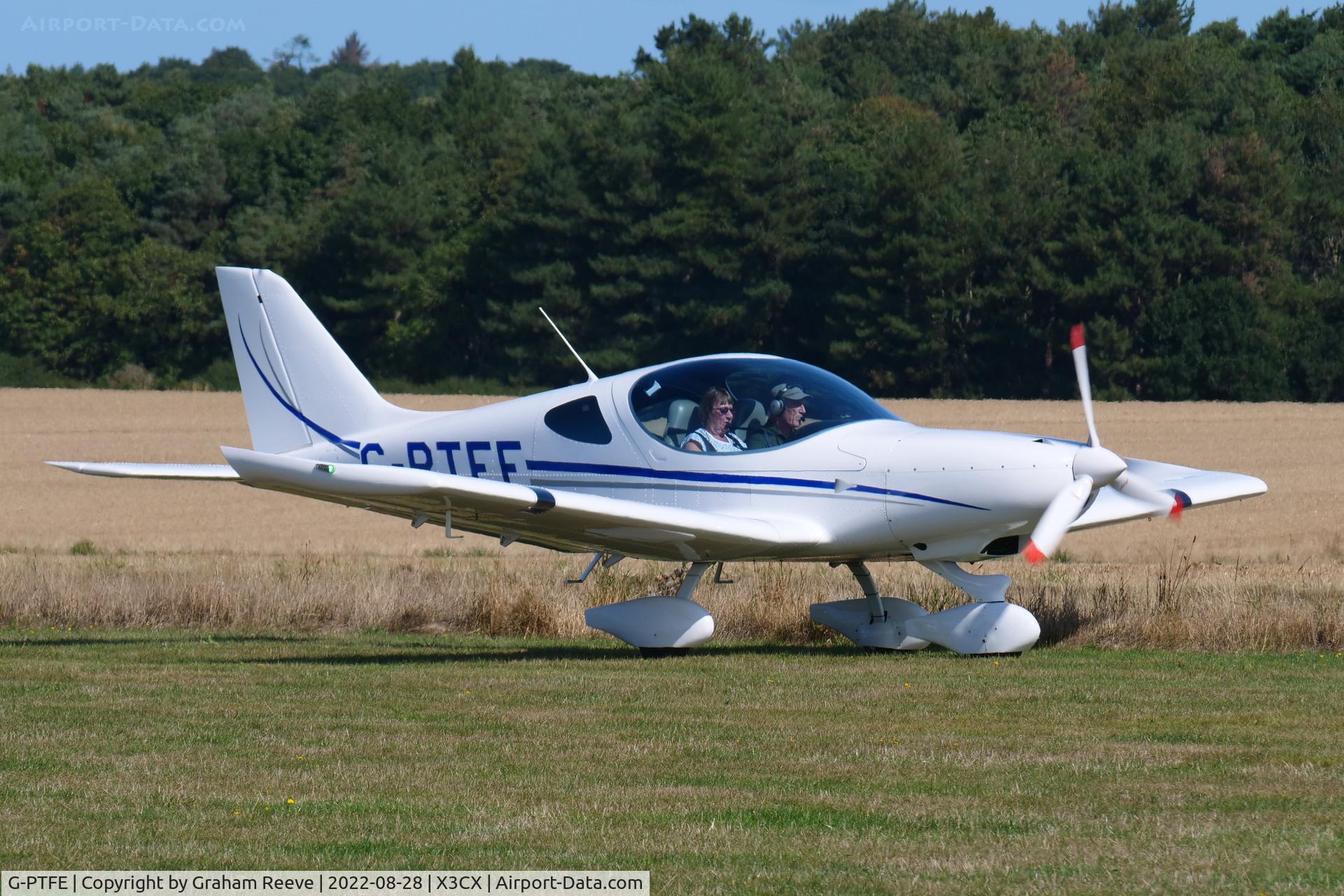 G-PTFE, 2014 BRM Aero Bristell NG5 Speed Wing C/N LAA 385-15245, Just landed at Northrepps.