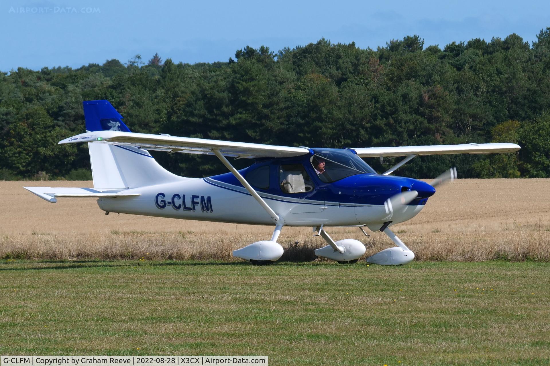G-CLFM, 2019 Glasair Sportsman C/N LAA 295A-15433, Just landed at Northrepps.