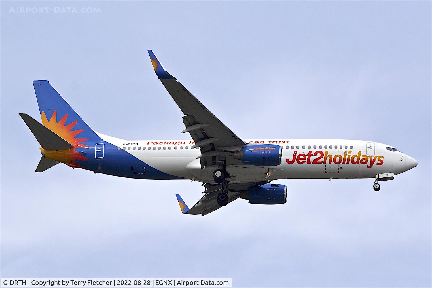 G-DRTH, 2006 Boeing 737-8BK C/N 33828, On approach to East Midlands