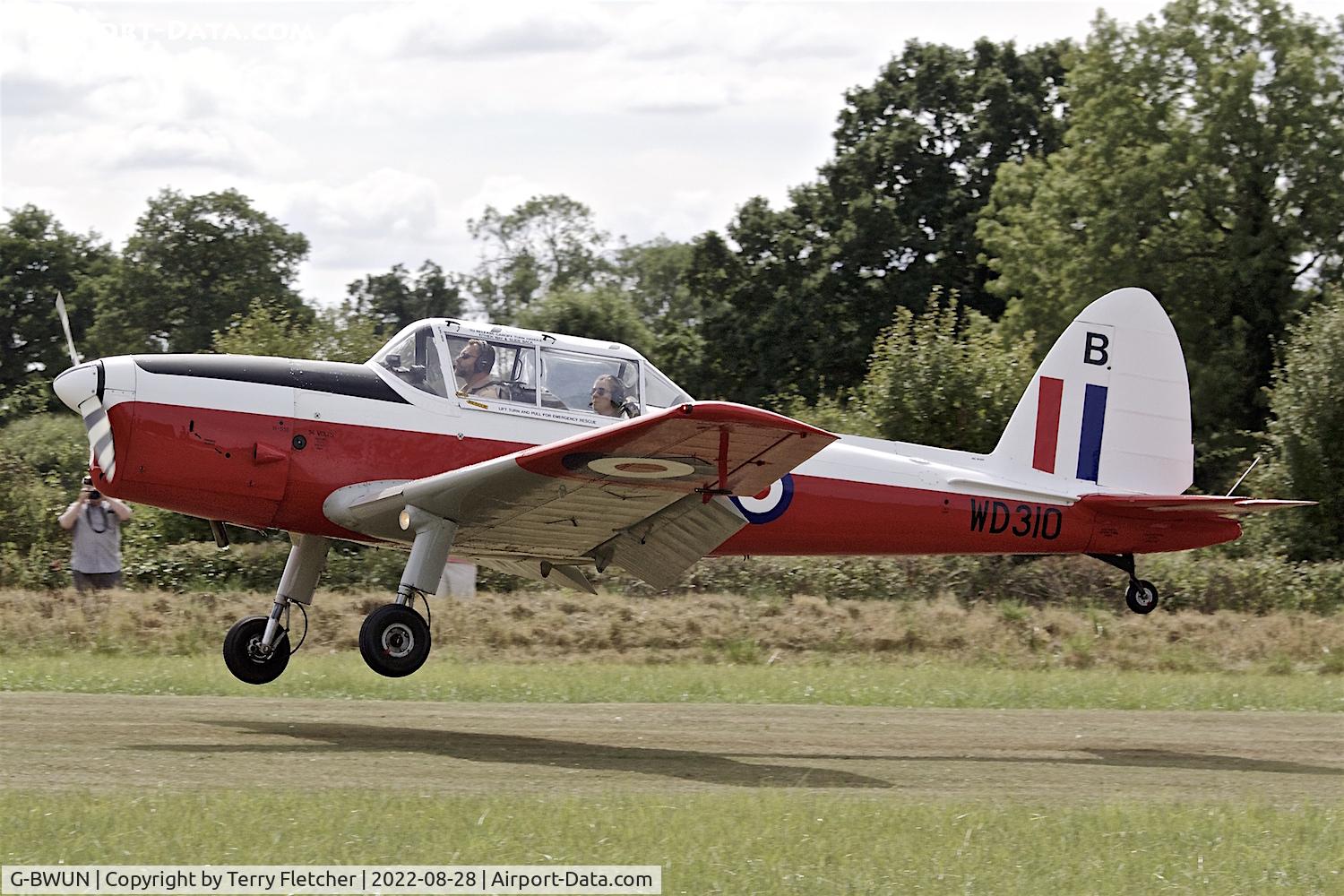 G-BWUN, 1951 De Havilland DHC-1 Chipmunk T.10 C/N C1/0253, At Stoke Golding Fly-In