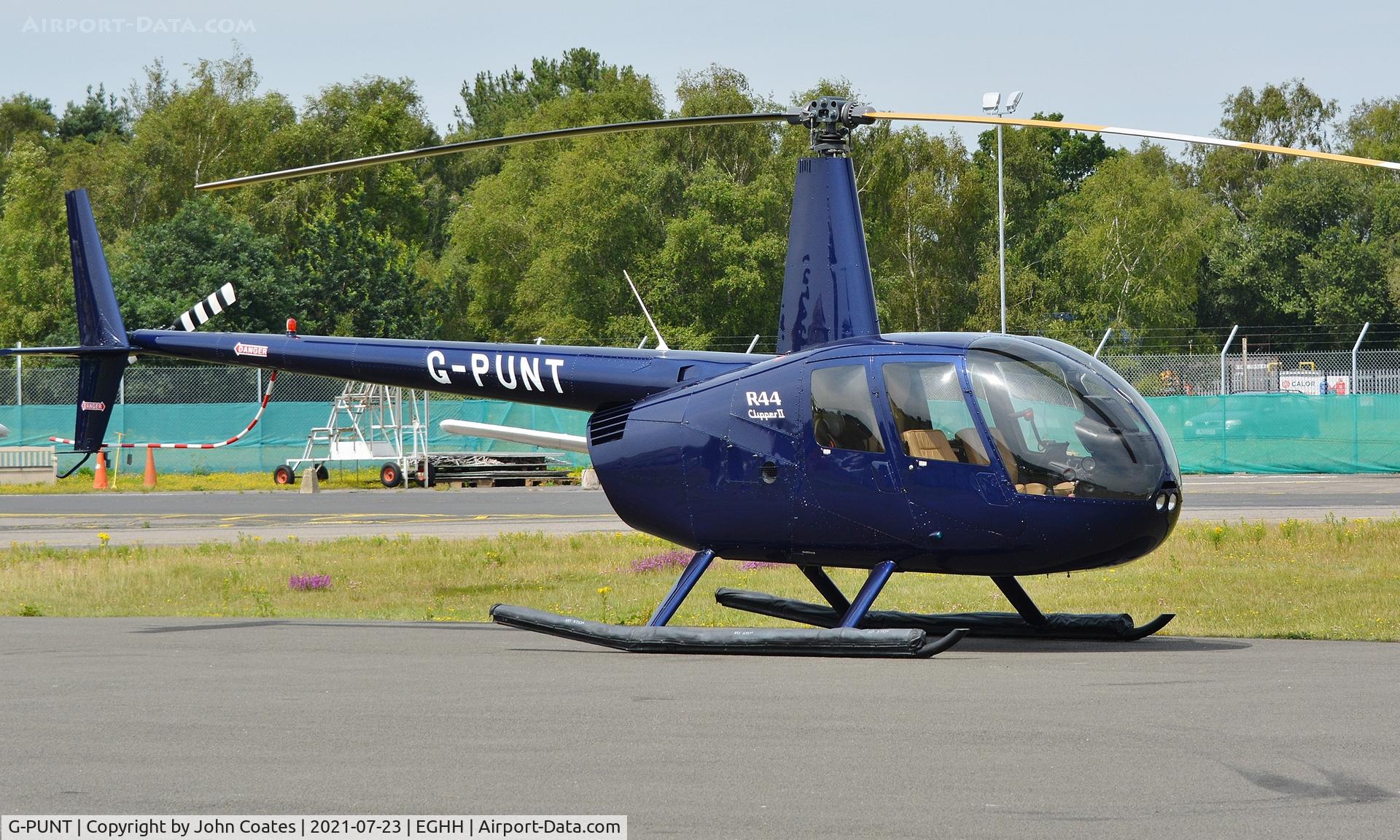 G-PUNT, 2010 Robinson R44 Clipper II C/N 12979, Visiting Bliss Avn.