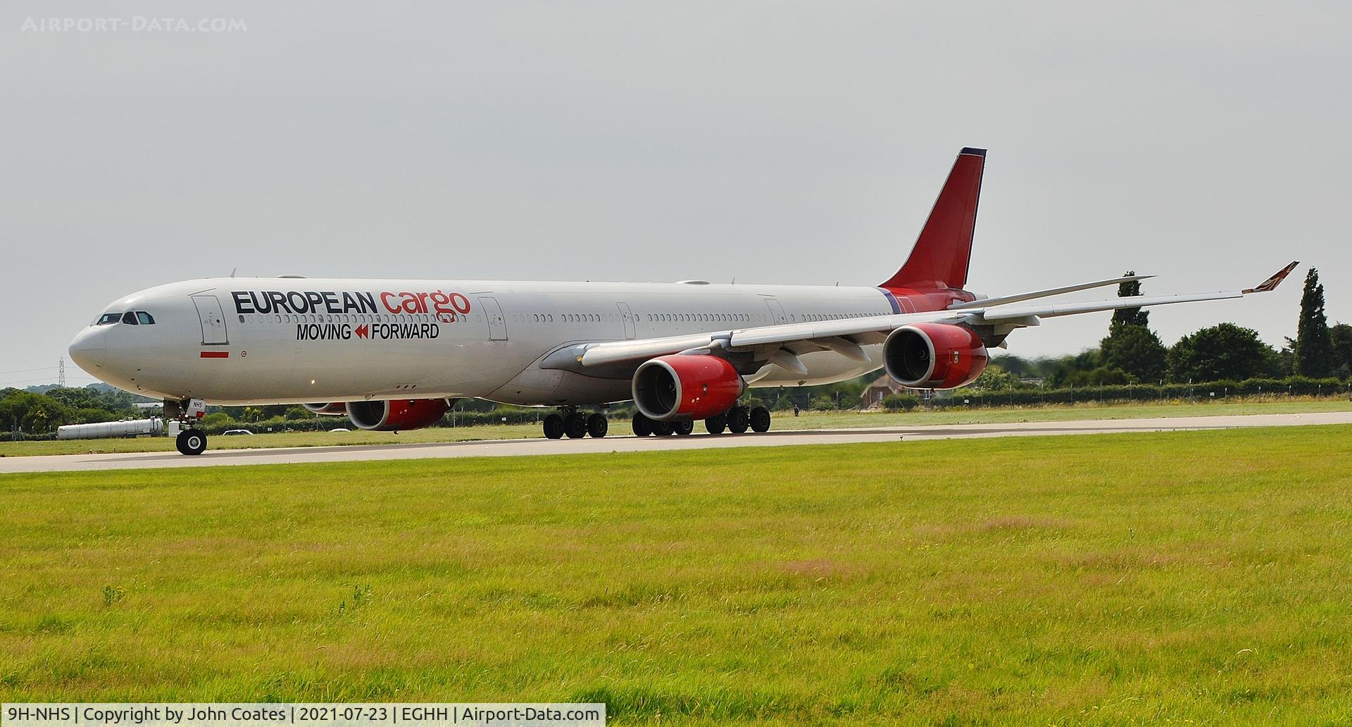 9H-NHS, 2006 Airbus A340-642 C/N 736, About to backtrack