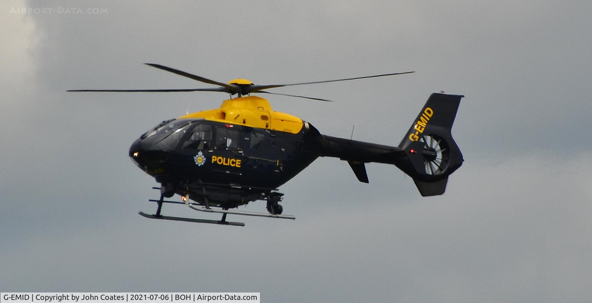 G-EMID, 2006 Eurocopter EC-135P-2+ C/N 0524, Departing NPAS