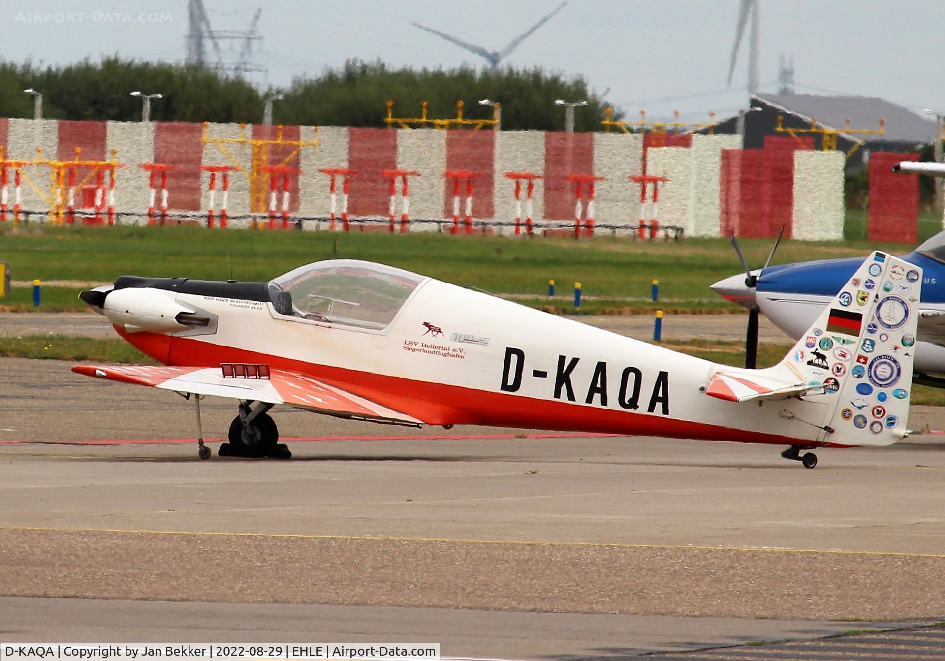 D-KAQA, Sportavia-Putzer Fournier RF-4D C/N 4038, Lelystad Airport