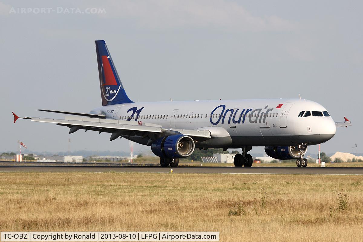 TC-OBZ, 1998 Airbus A321-231 C/N 0811, at cdg