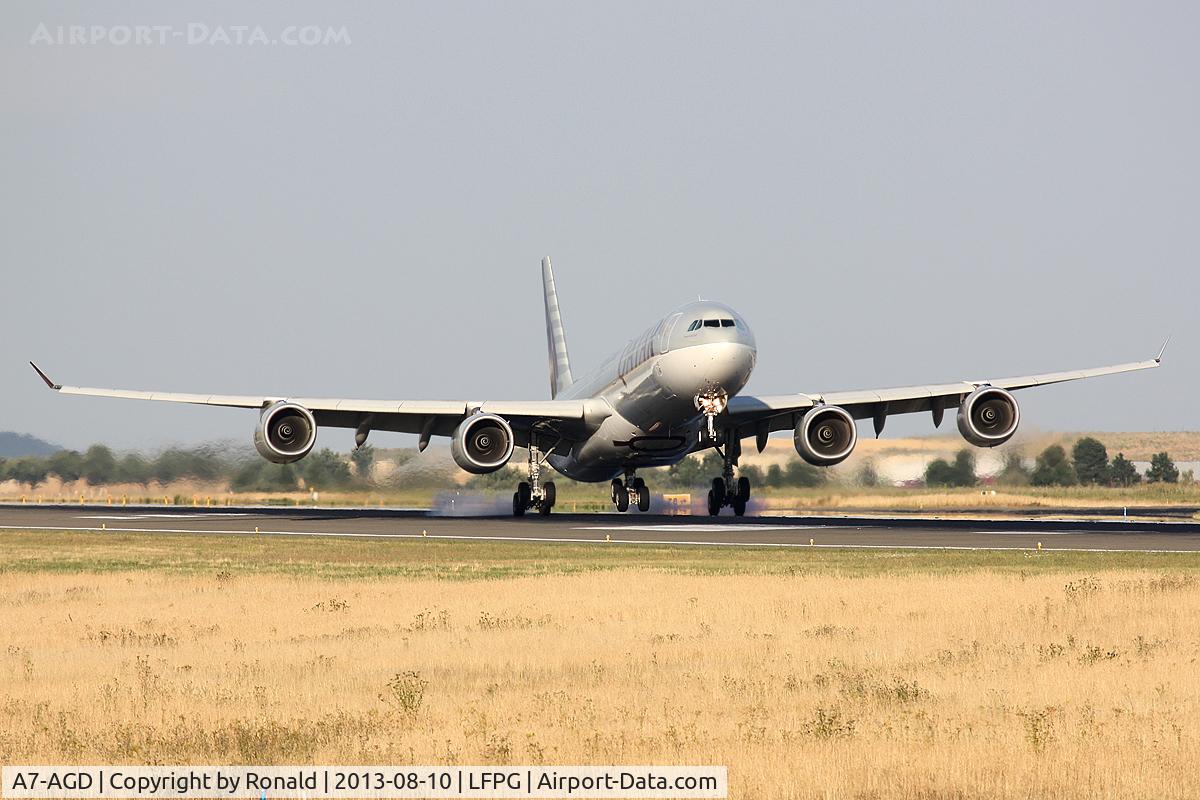 A7-AGD, 2007 Airbus A340-642X C/N 798, at cdg