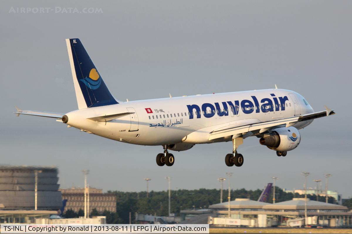 TS-INL, 1993 Airbus A320-211 C/N 400, at cdg