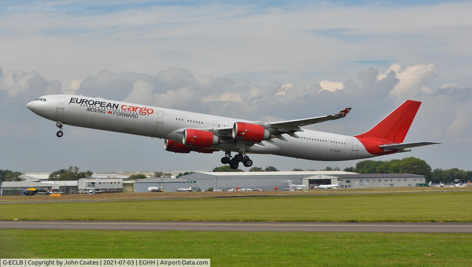 G-ECLB, 2006 Airbus A340-642 C/N 753, Departing off 26