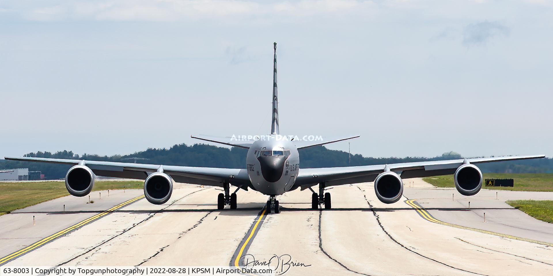 63-8003, 1963 Boeing KC-135R Stratotanker C/N 18620, SWATH12 heading out for CAP duty