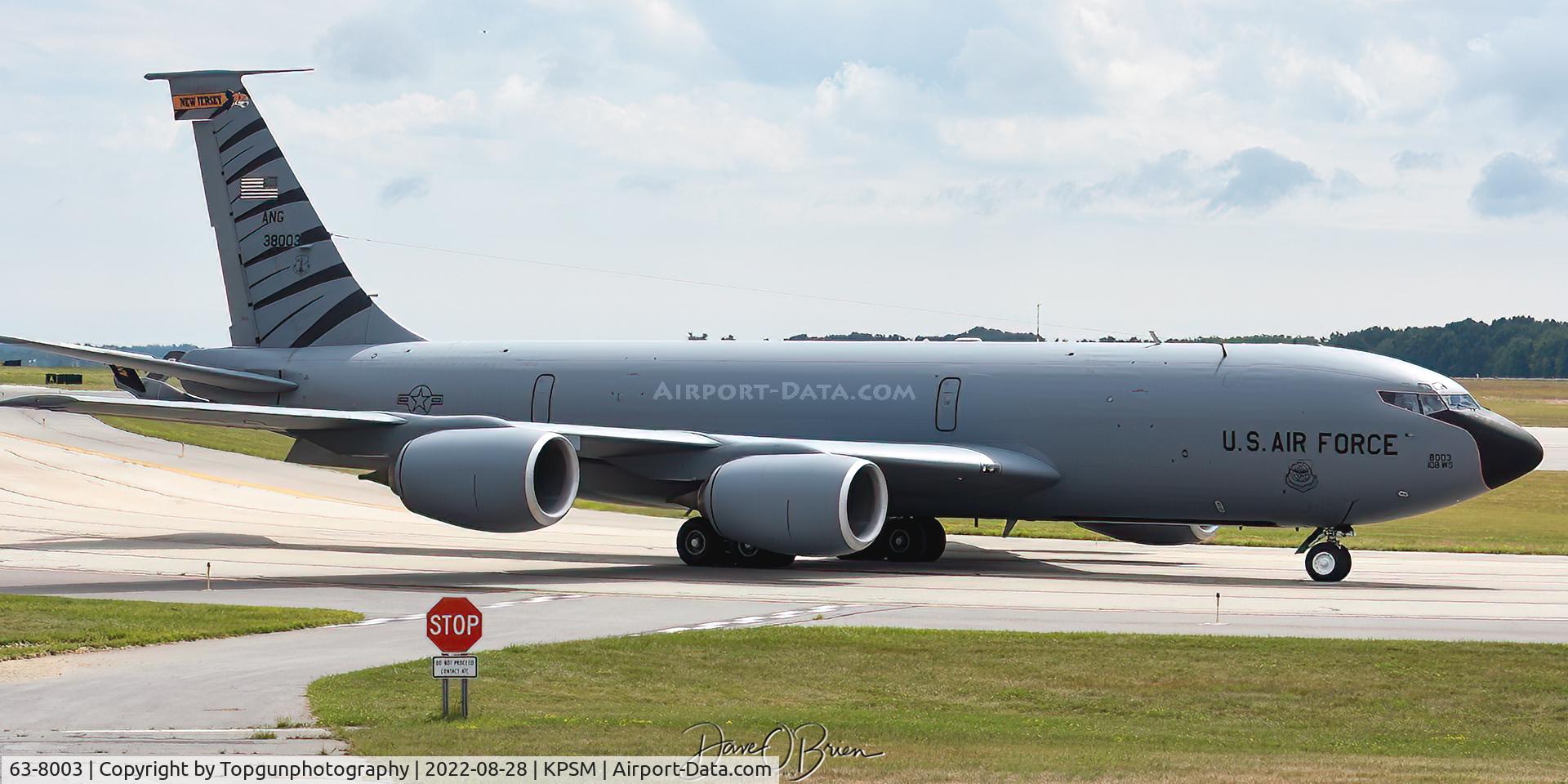 63-8003, 1963 Boeing KC-135R Stratotanker C/N 18620, 141st ARS