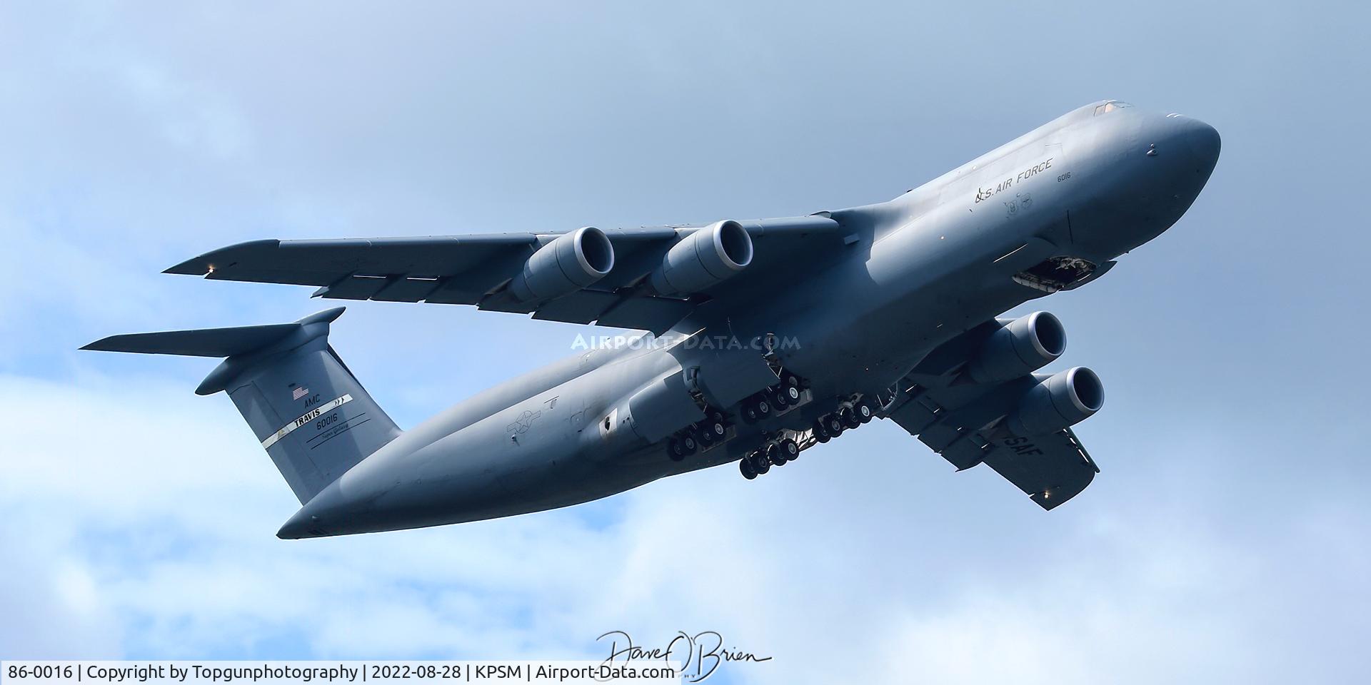 86-0016, 2015 Lockheed C-5M Super Galaxy C/N 500-0102, REACH741 on their way back to Travis