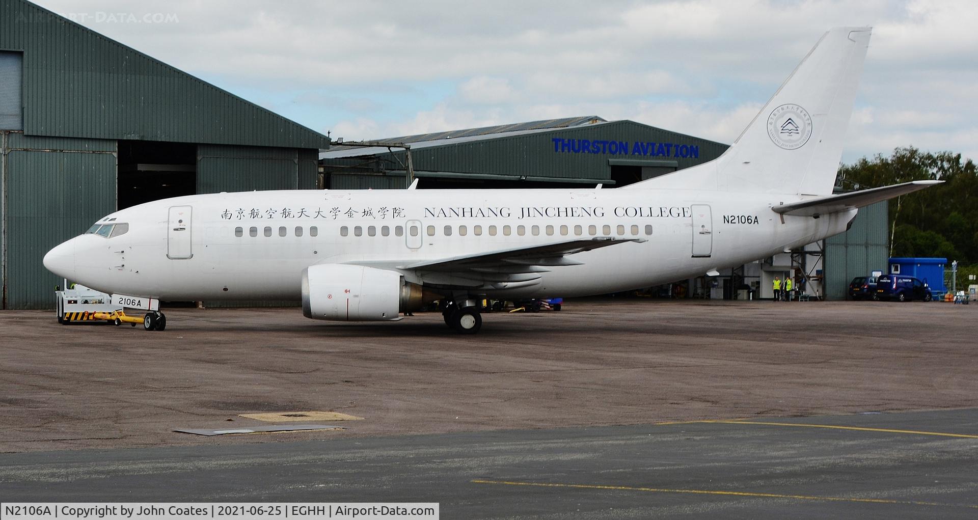 N2106A, 1992 Boeing 737-55D C/N 26542/2337, At European Avn.