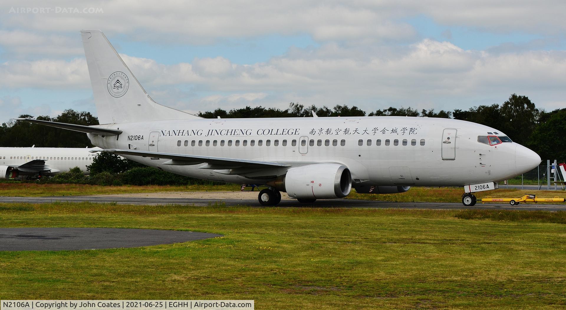 N2106A, 1992 Boeing 737-55D C/N 26542/2337, About to leave European Avn.