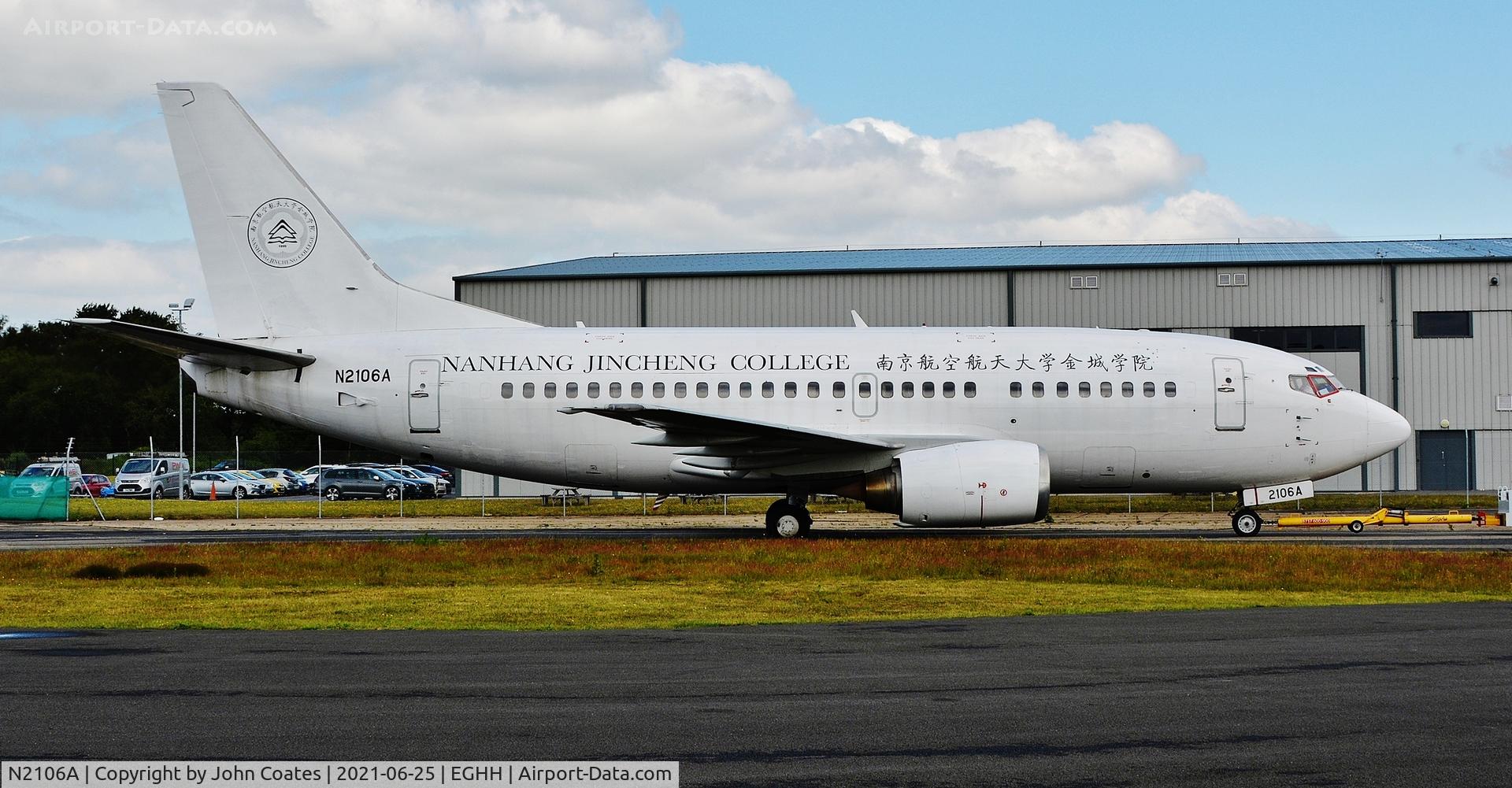 N2106A, 1992 Boeing 737-55D C/N 26542/2337, Towed from European Avn.