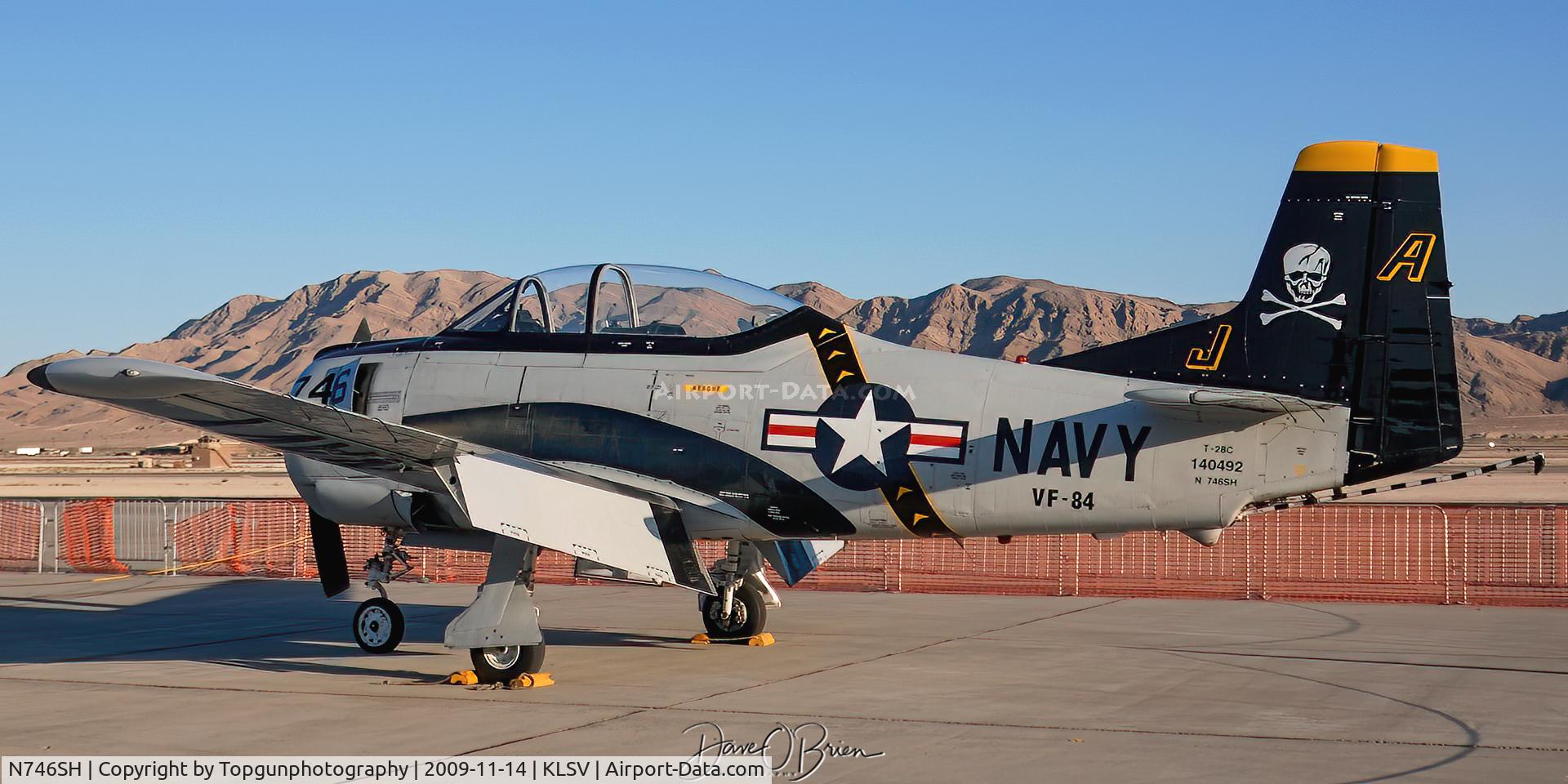 N746SH, North American T-28C Trojan C/N 226-69, Nellis Warbird display
