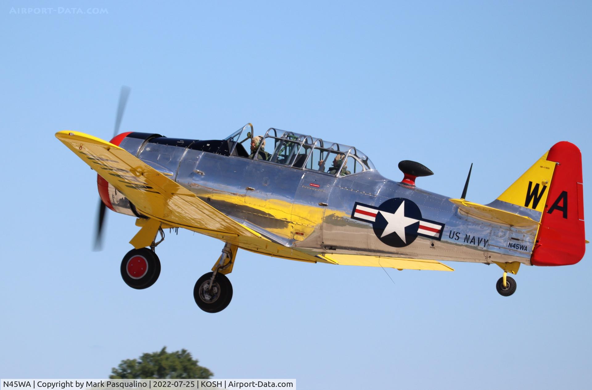 N45WA, 1943 North American SNJ-4 Texan C/N 88-11850, North American SNJ-4