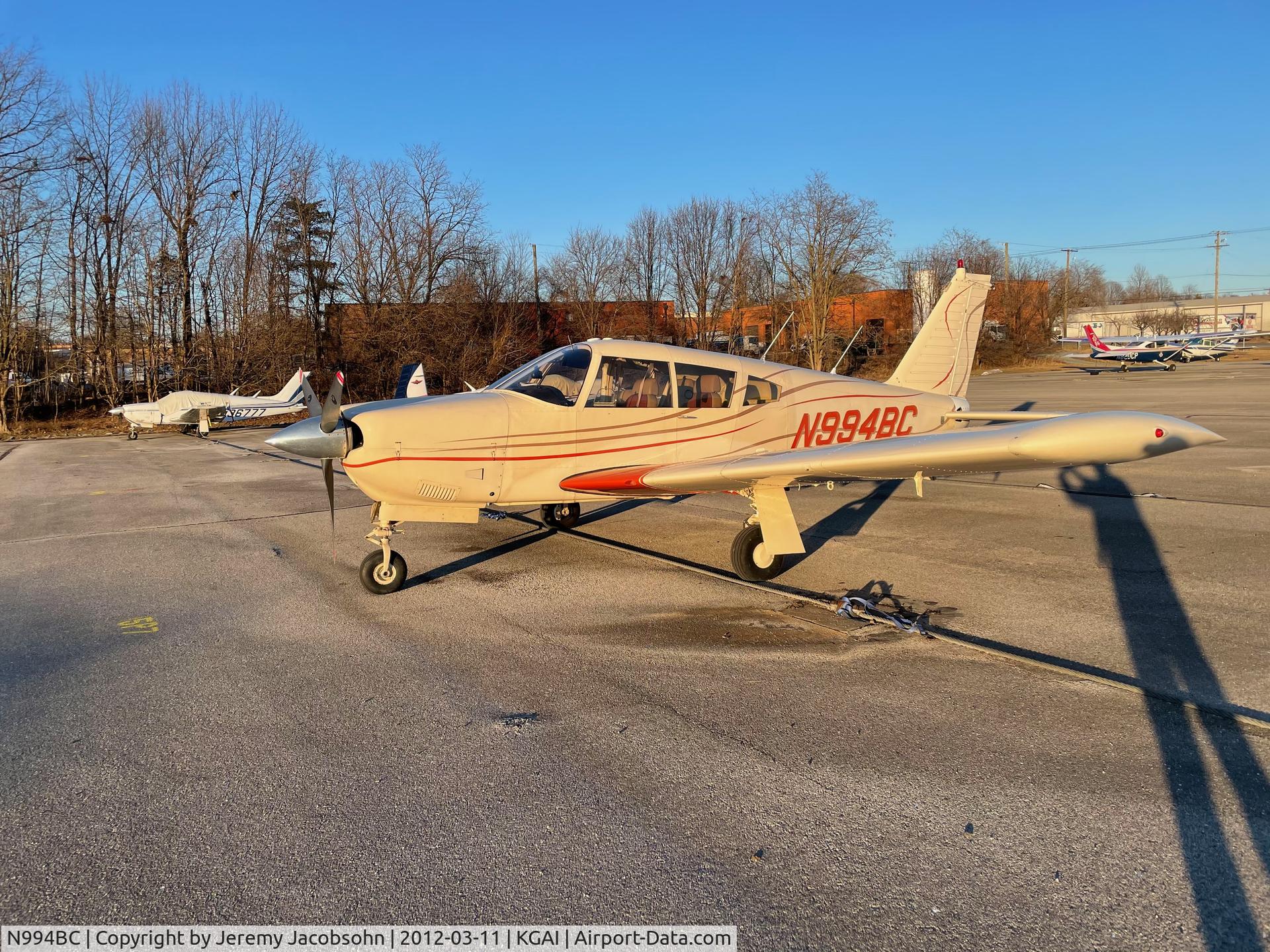 N994BC, 1970 Piper PA-28R-200 C/N 28R-7135036, Arrow II at home tie-down