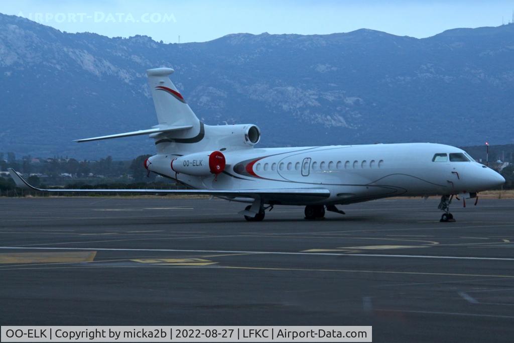 OO-ELK, 2019 Dassault Falcon 8X C/N 457, Parked