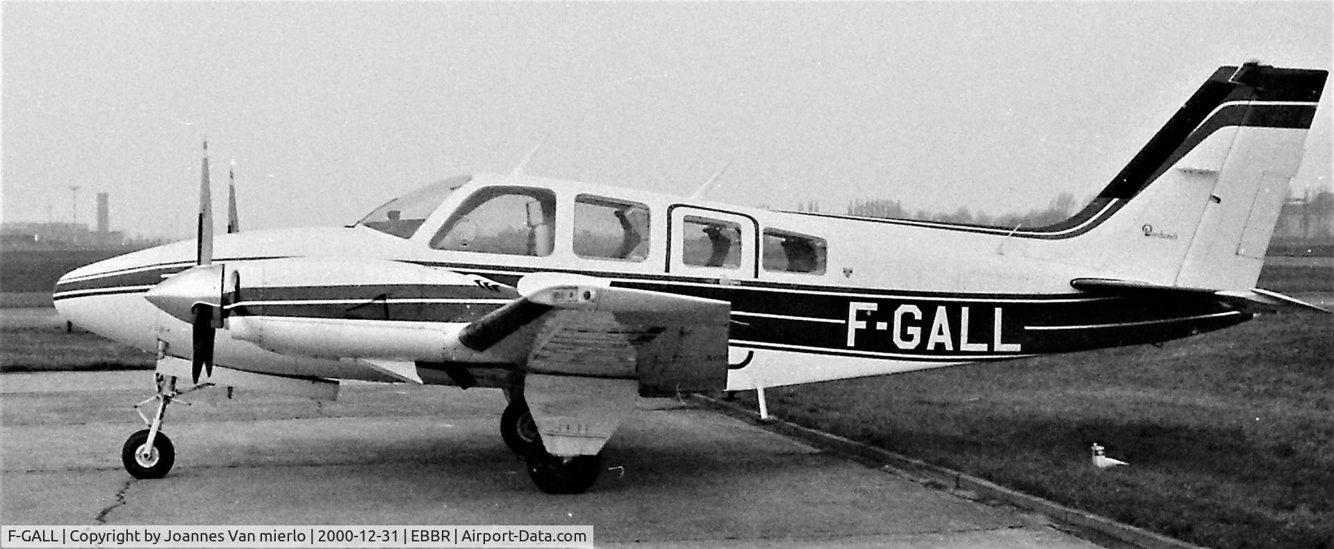 F-GALL, 1976 Beech 58P Baron C/N TJ-83, Brussels'G.A.