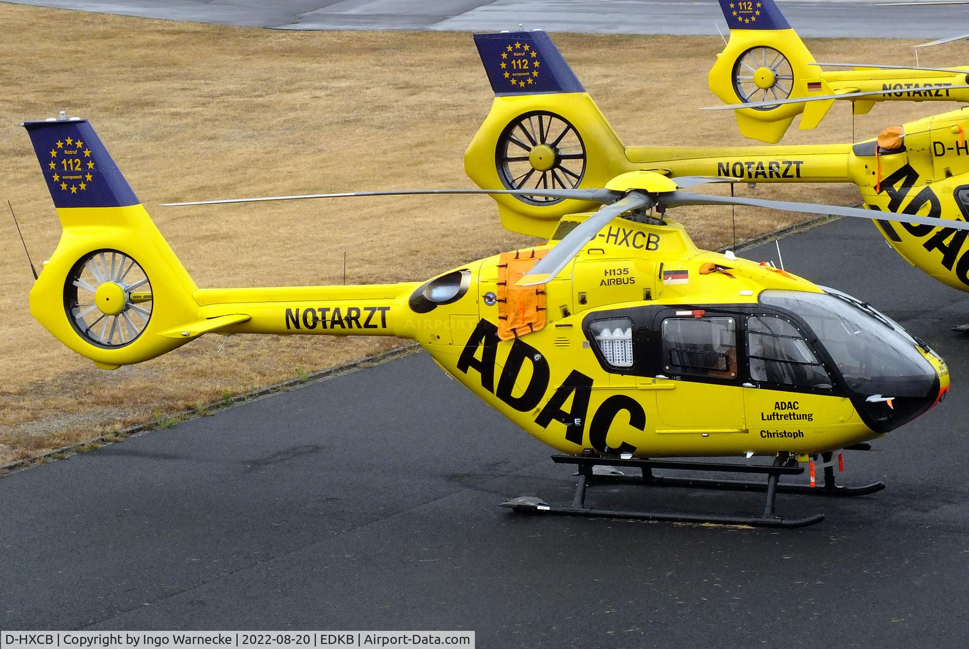 D-HXCB, 2020 Airbus Helicopters H135 - EC-135 P3 C/N 2119, Airbus Helicopters H135 (EC135P3) 'Christoph 31' EMS-helicopter of ADAC Luftrettung at Bonn-Hangelar airfield during the Grumman Fly-in 2022