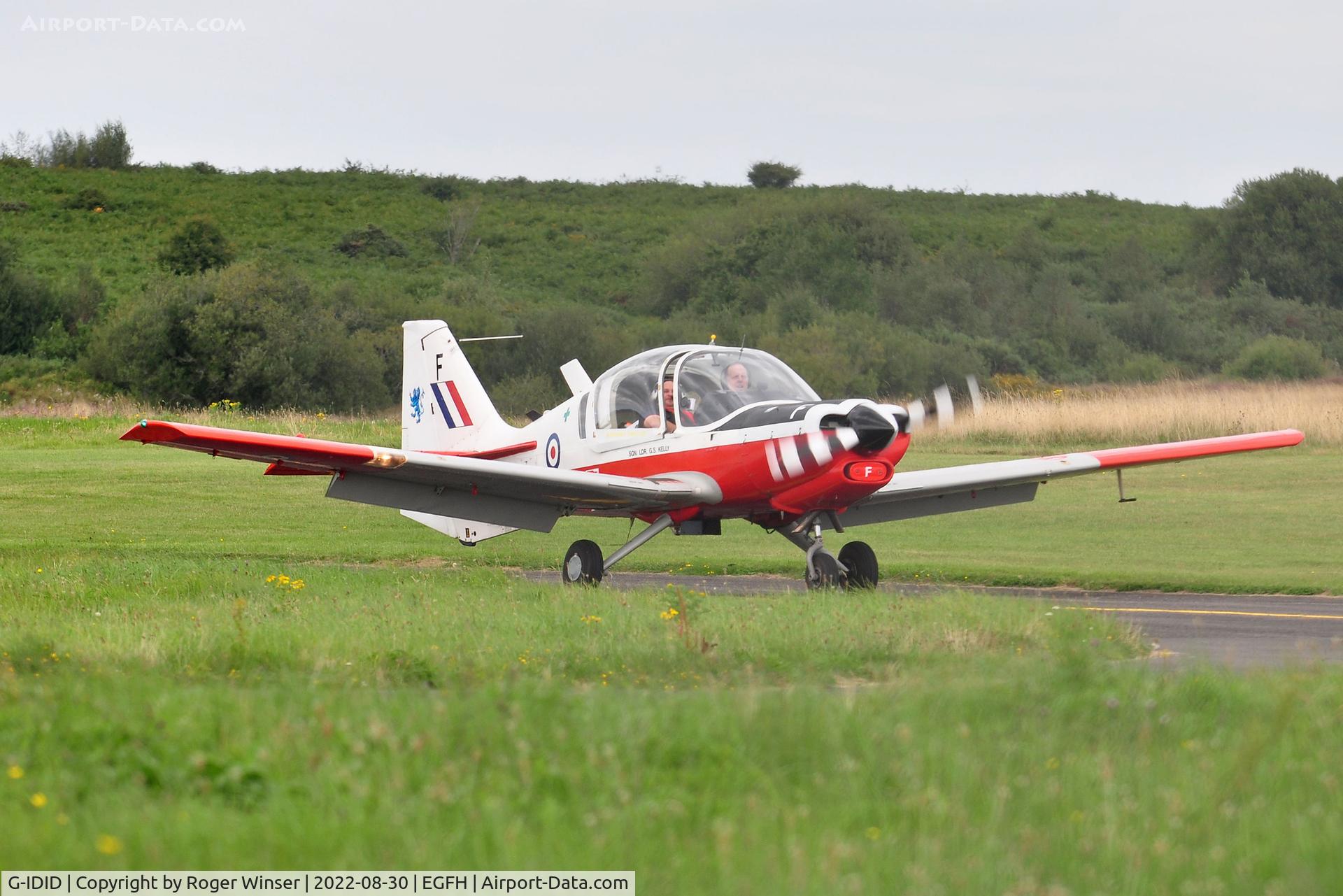 G-IDID, 1975 Scottish Aviation Bulldog T.1 C/N BH120/348, Ex-RAF aircraft XX699 coded F operated for the charity Aerobility.