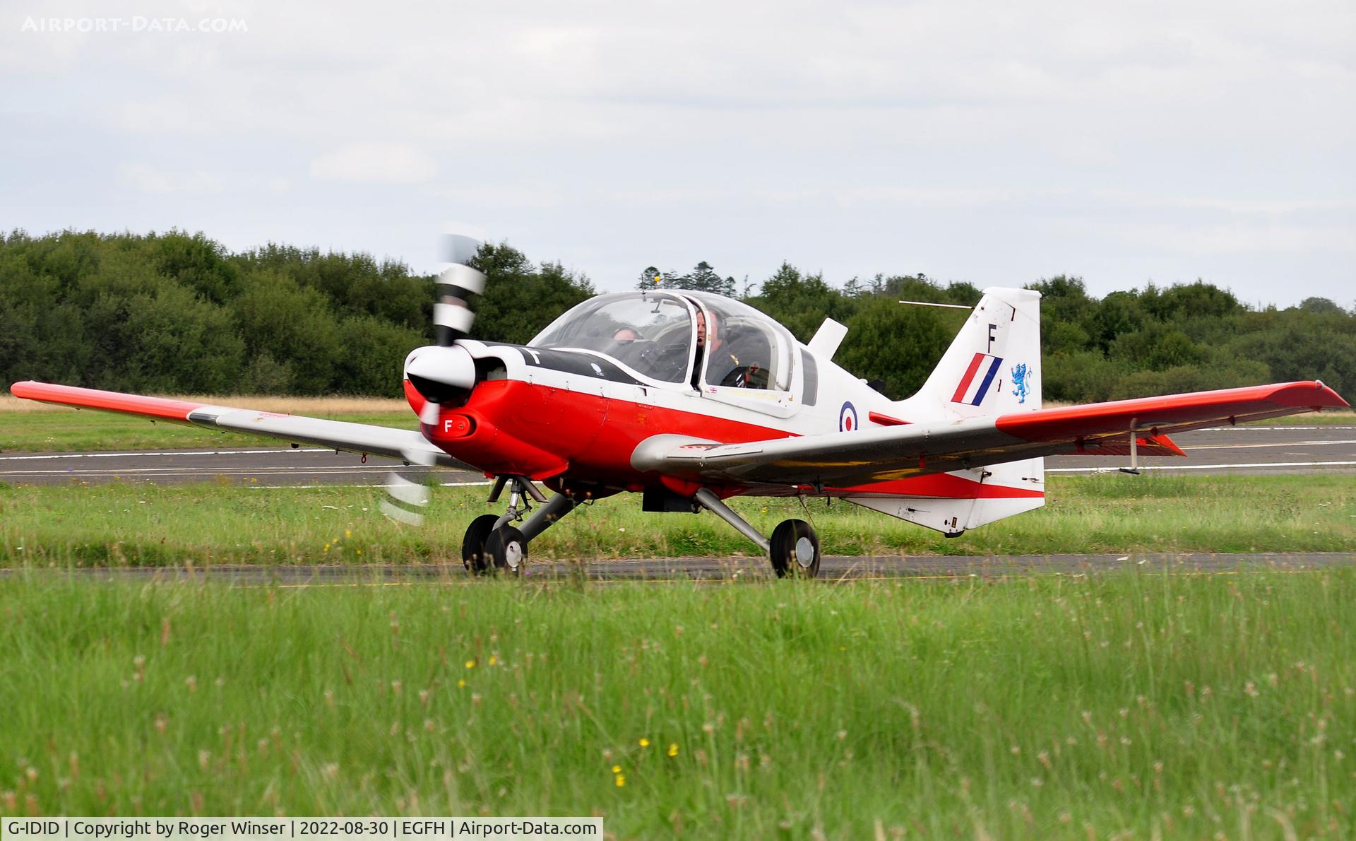 G-IDID, 1975 Scottish Aviation Bulldog T.1 C/N BH120/348, Ex-RAF aircraft XX699 coded F.