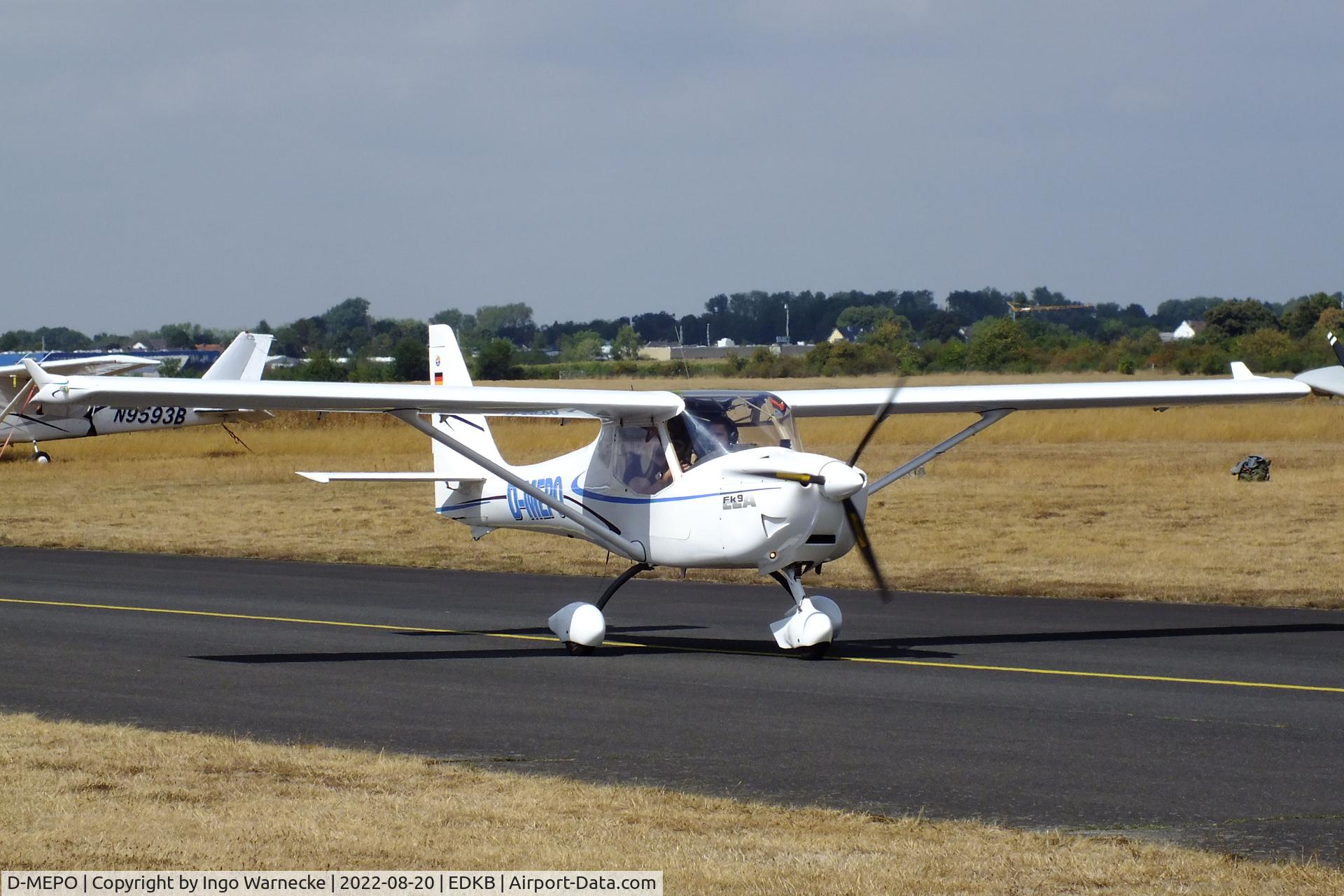 D-MEPO, FK Lightplanes FK-9 Mark III C/N 09-418, B & F Technik FK-9 Mk III at Bonn-Hangelar airfield during the Grumman Fly-in 2022