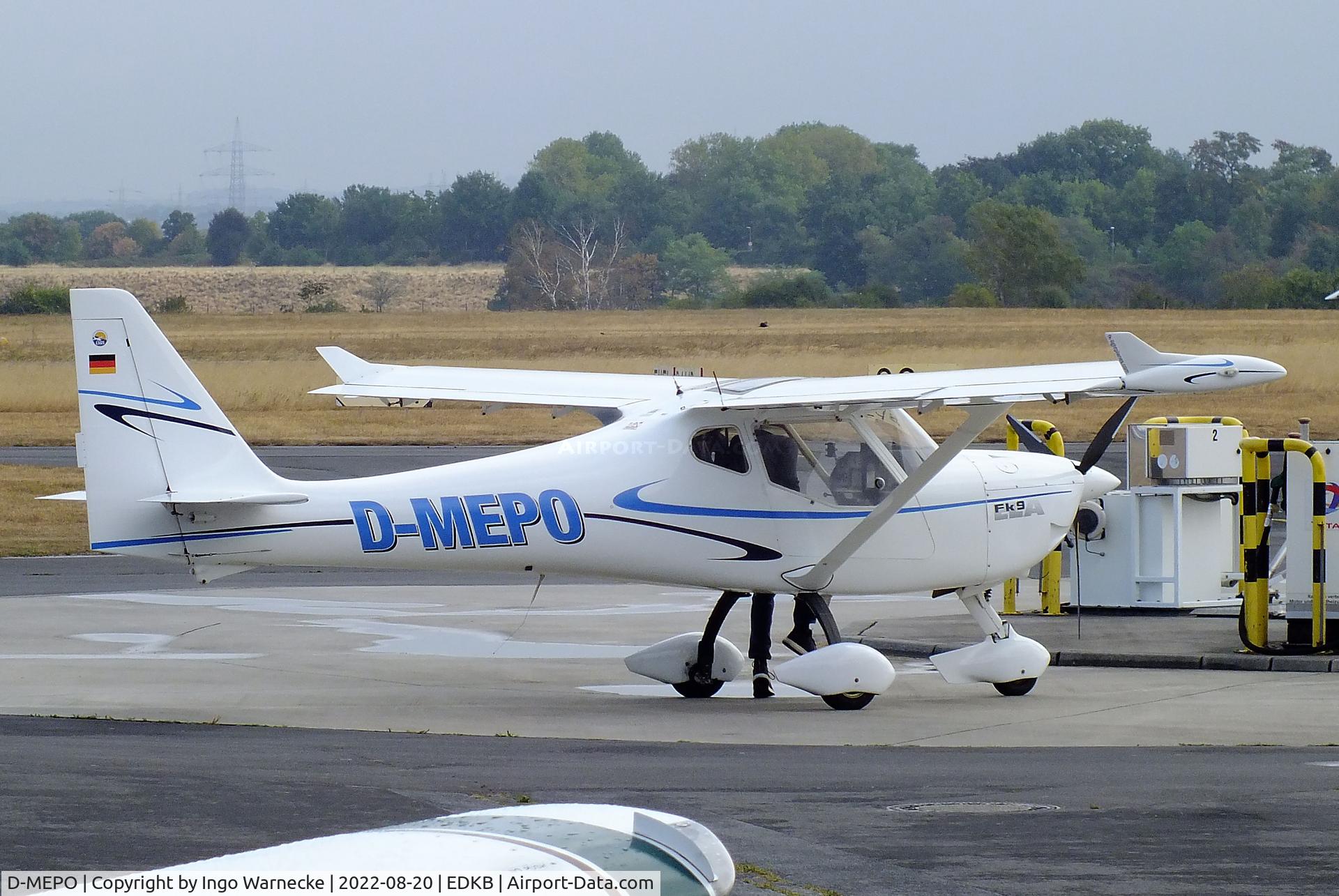 D-MEPO, FK Lightplanes FK-9 Mark III C/N 09-418, B & F Technik FK-9 Mk III at Bonn-Hangelar airfield during the Grumman Fly-in 2022