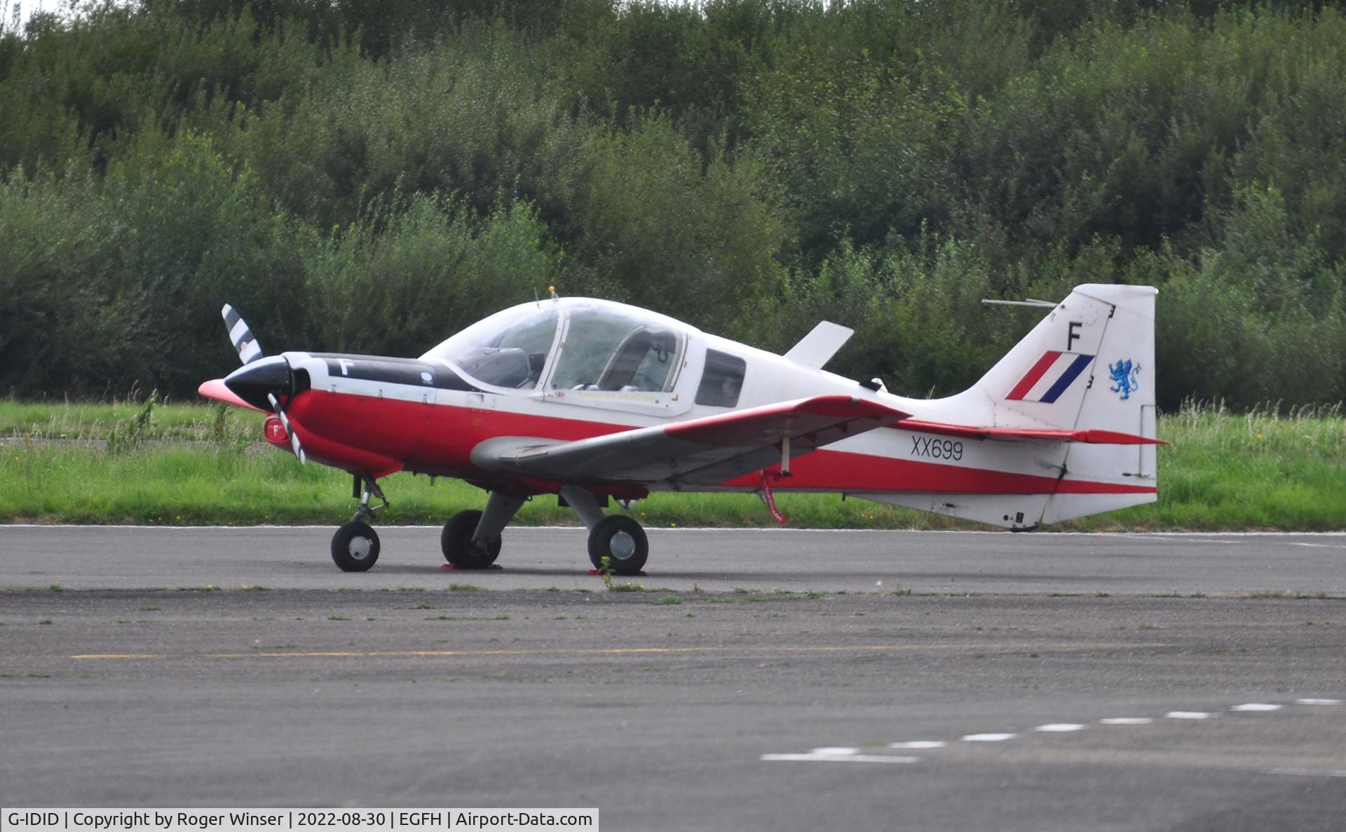 G-IDID, 1975 Scottish Aviation Bulldog T.1 C/N BH120/348, Ex-RAF aircraft XX699 coded F.