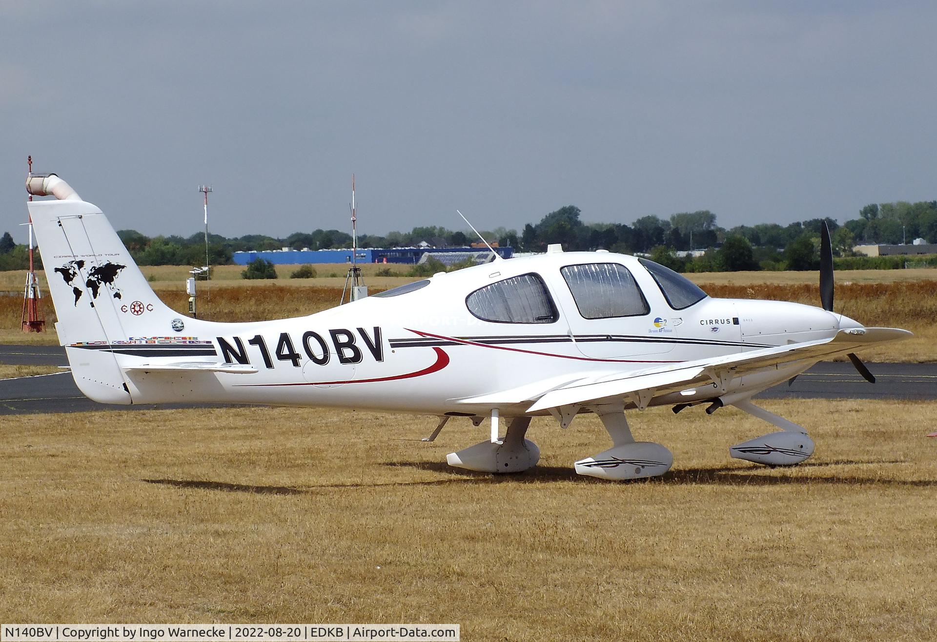N140BV, Cirrus SR22 C/N 3780, Cirrus SR22 at Bonn-Hangelar airfield during the Grumman Fly-in 2022