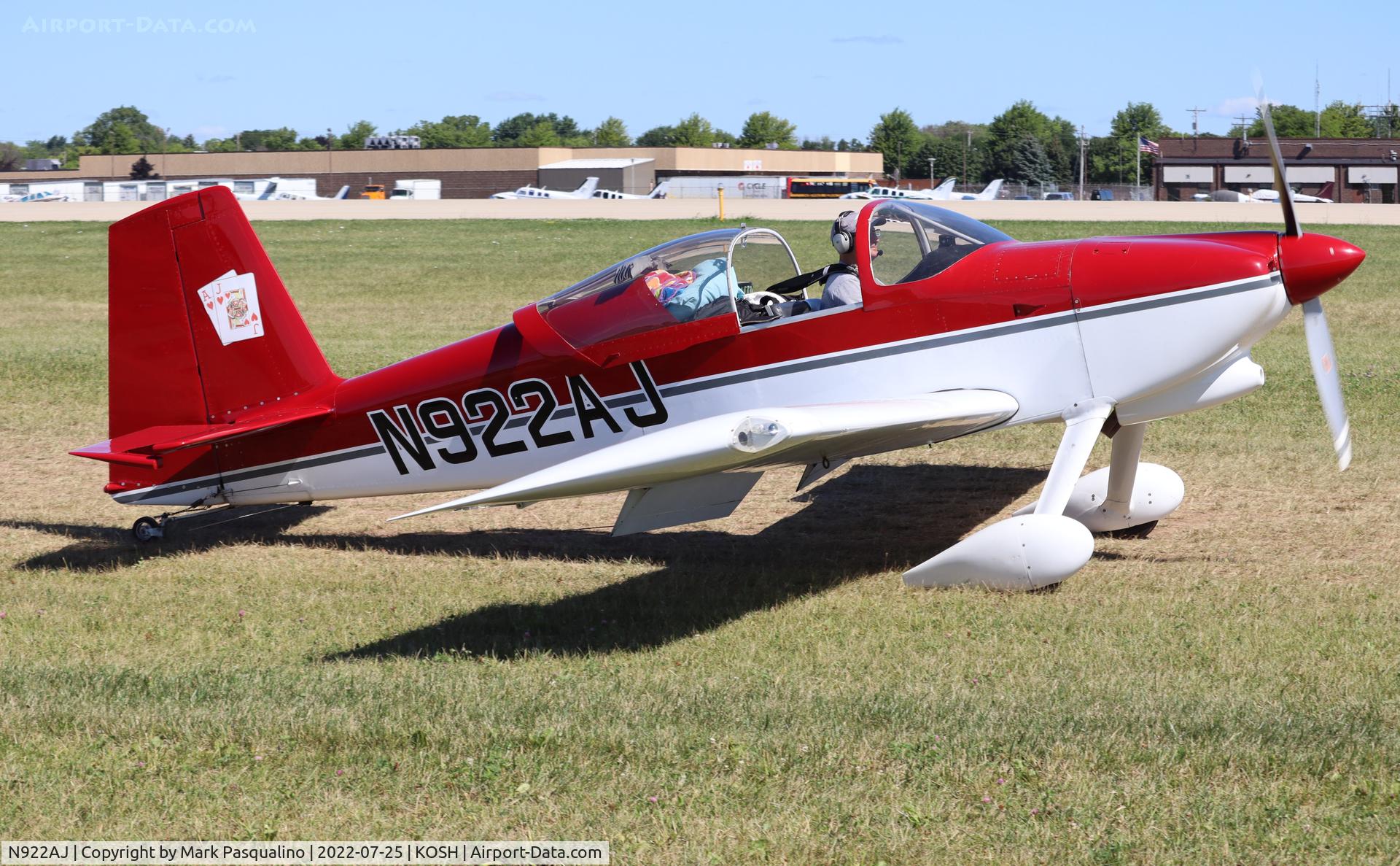 N922AJ, 2006 Vans RV-7 C/N 70221, Vans RV-7