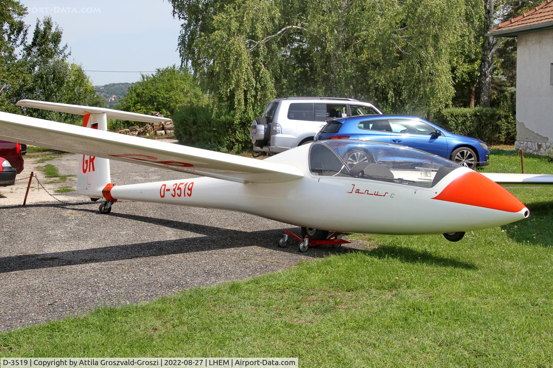 D-3519, 1982 Schempp-Hirth Janus C C/N 148, LHEM - id.Rubik Ernö Airport, Esztergom