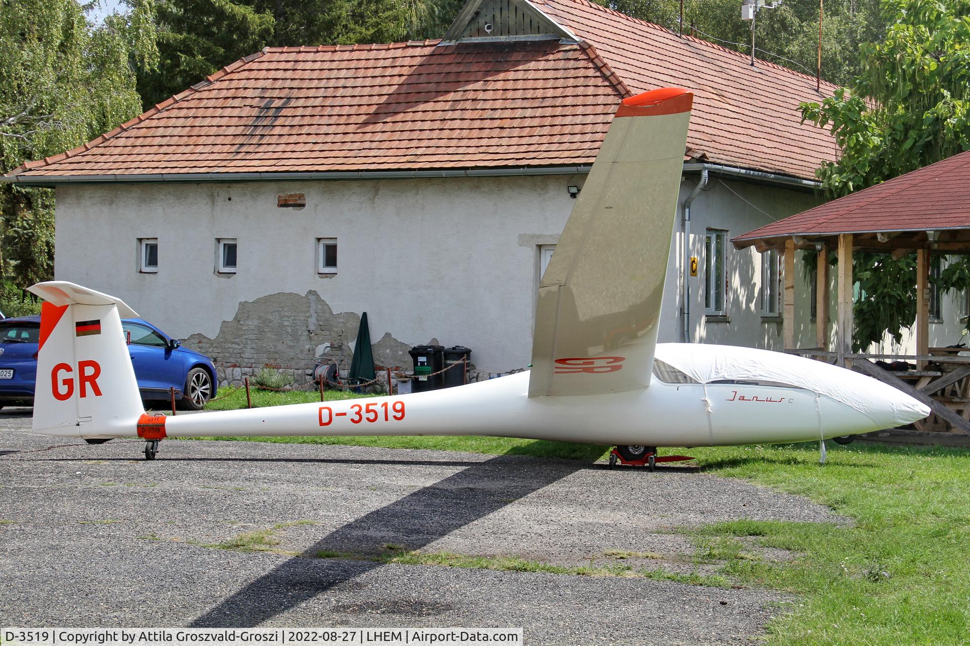 D-3519, 1982 Schempp-Hirth Janus C C/N 148, LHEM - id.Rubik Ernö Airport, Esztergom