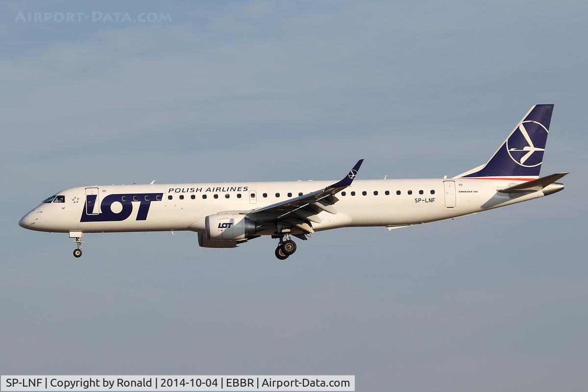 SP-LNF, 2013 Embraer 195LR (ERJ-190-200LR) C/N 19000596, at bru