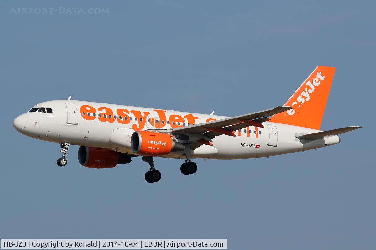 HB-JZJ, 2004 Airbus A319-111 C/N 2265, at bru