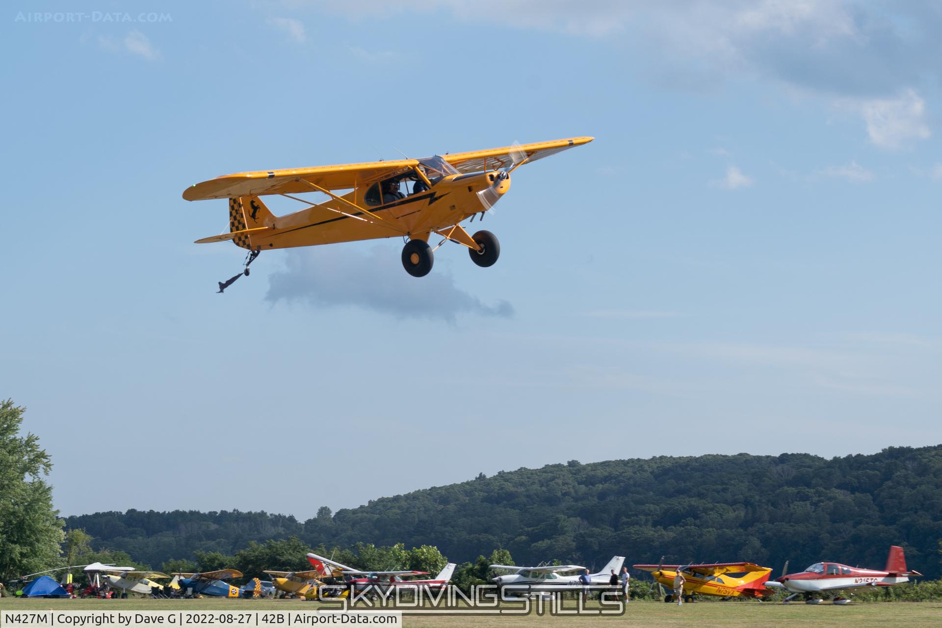 N427M, 2007 Declerck Robert P TEXAS SPORT TX11 C/N TX-1006, Taking off from the Goodspeed Airport Festival