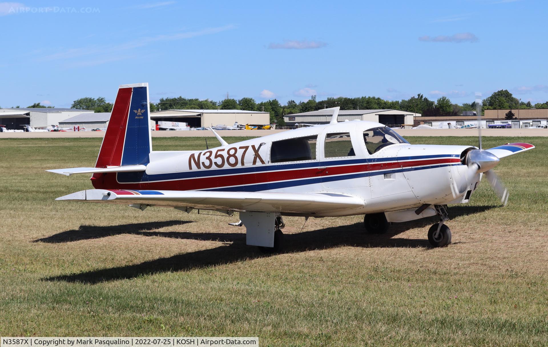 N3587X, 1968 Mooney M-20G Statesman C/N 680156, Mooney M20G