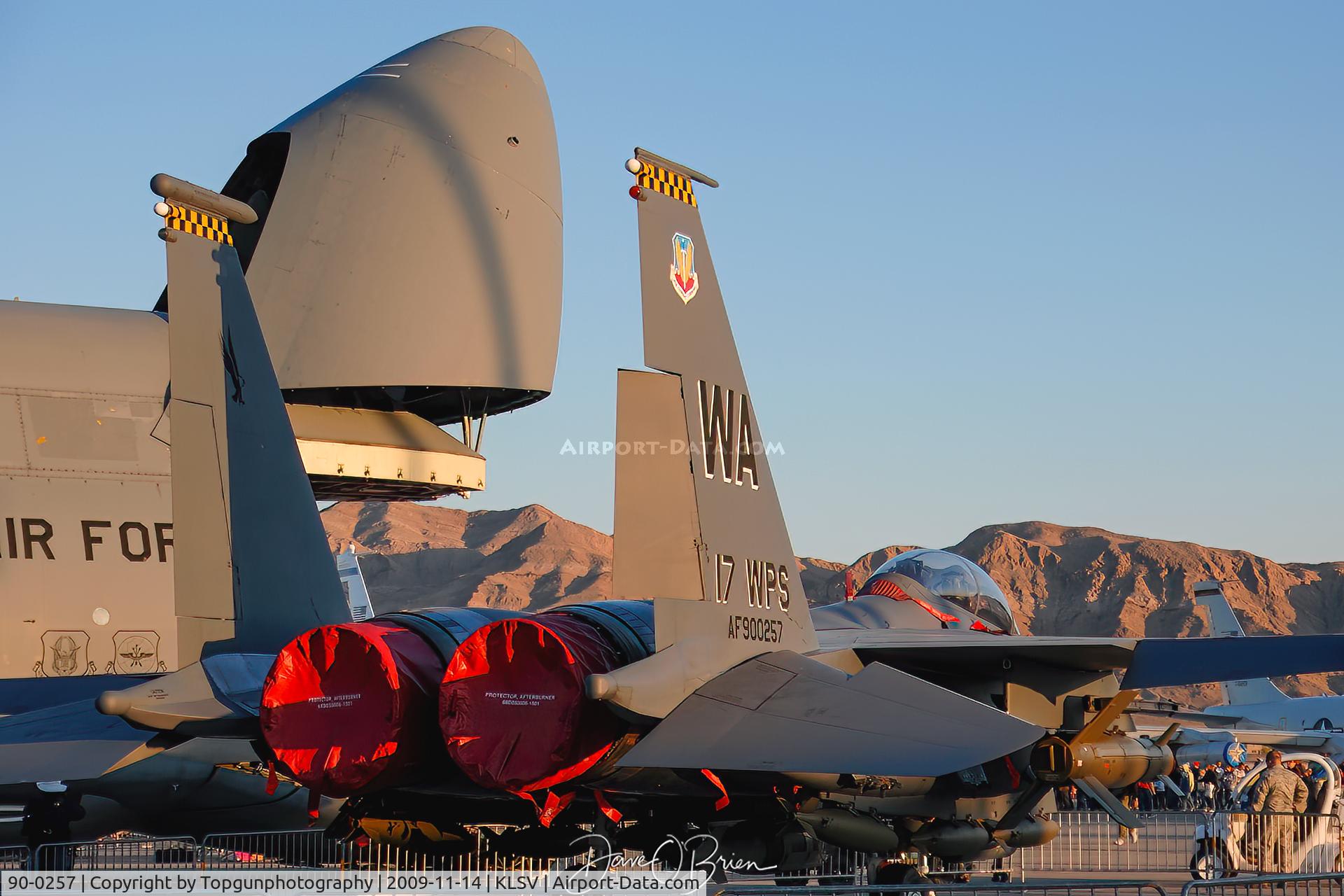 90-0257, 1990 McDonnell Douglas F-15E Strike Eagle C/N 1196/E159, 17th WPS