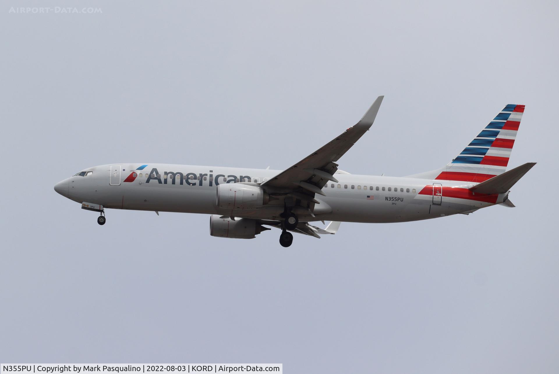 N355PU, 2017 Boeing 737-823 C/N 33348, Boeing 737-823