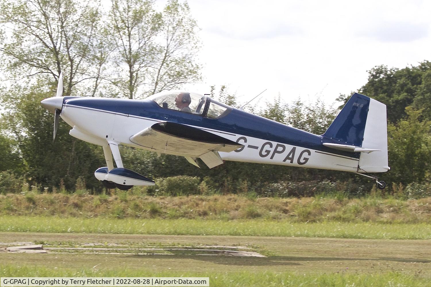 G-GPAG, 2002 Vans RV-6 C/N PFA 181A-13306, At Stoke Golding