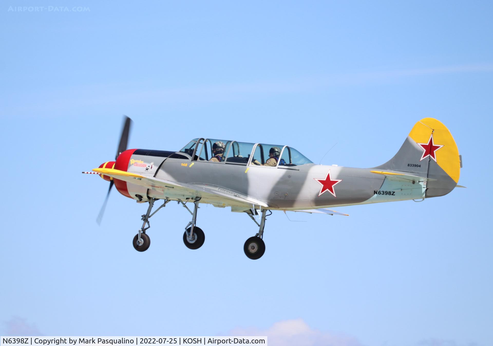 N6398Z, 1984 Yakovlev Yak-52 C/N 833904, Yak-52