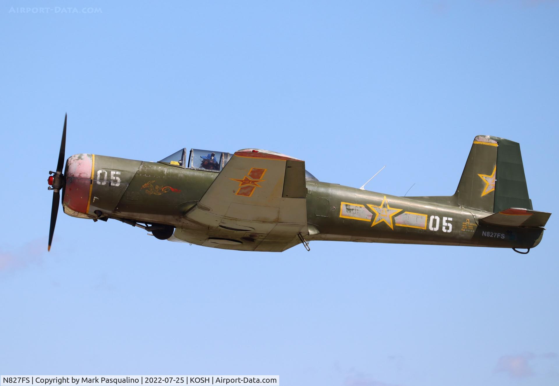 N827FS, 1982 Nanchang CJ-6A C/N 3732016, Nanchang CJ-6A