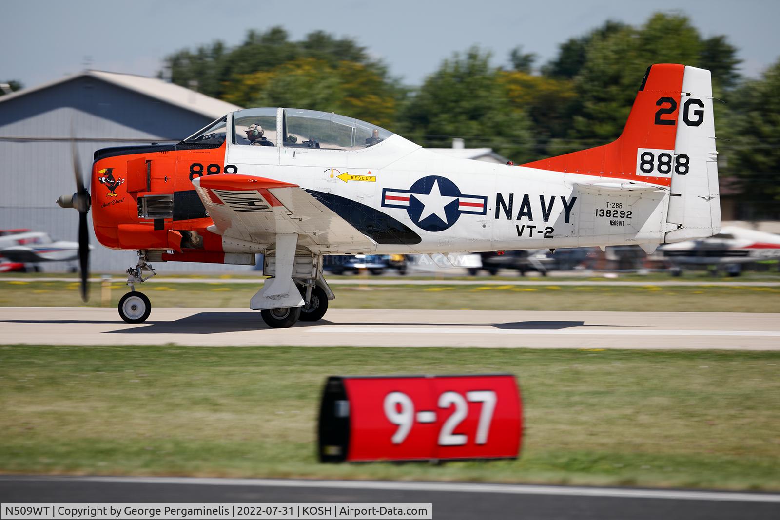 N509WT, North American T-28B Trojan C/N 200-363, Oshkosh 2022.