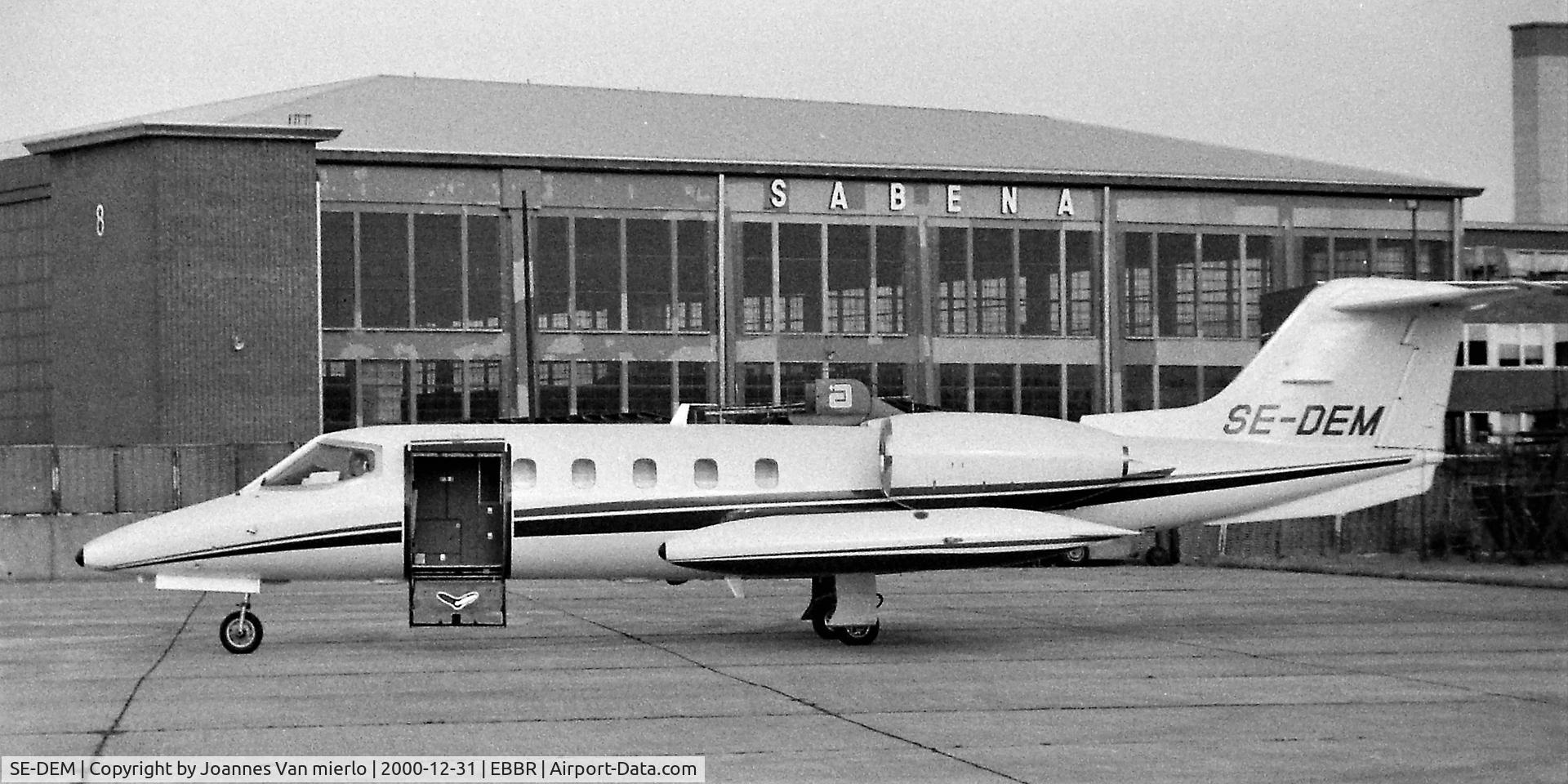 SE-DEM, Gates Learjet 35A C/N 35A-317, Brussels
