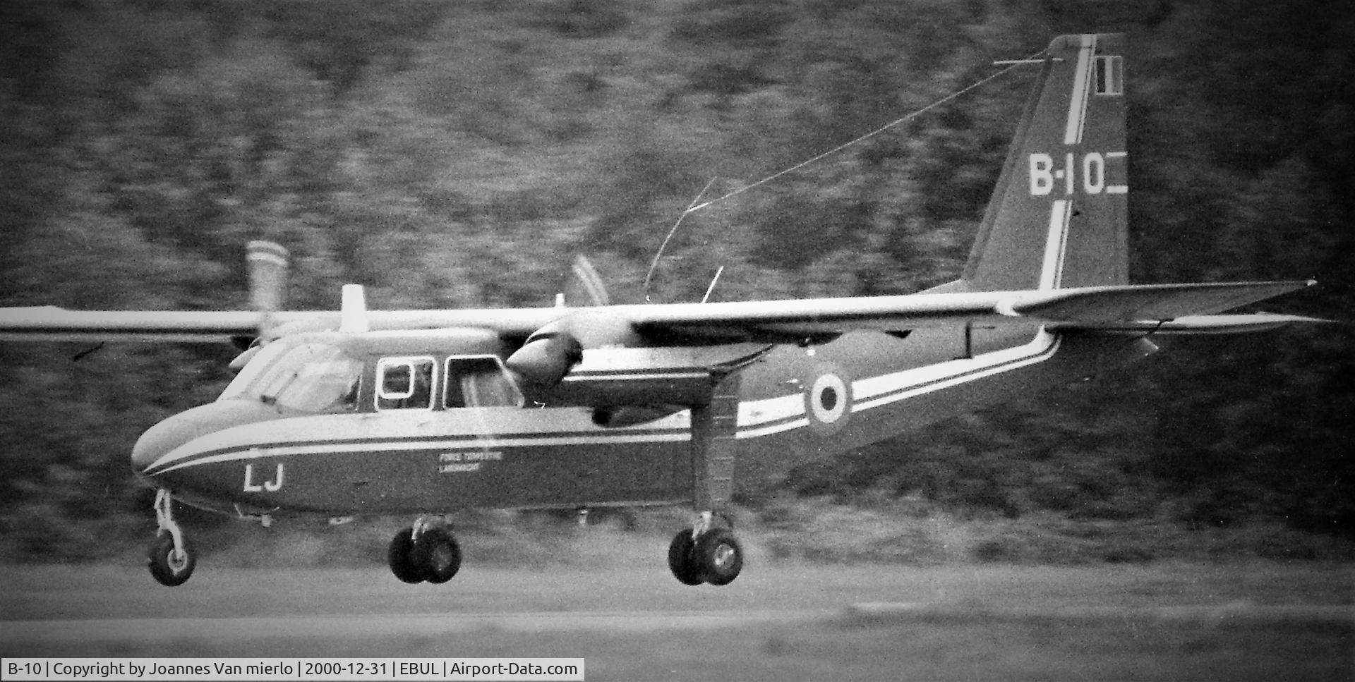 B-10, 1976 Britten-Norman BN-2A-21 Islander C/N 541, Ursel