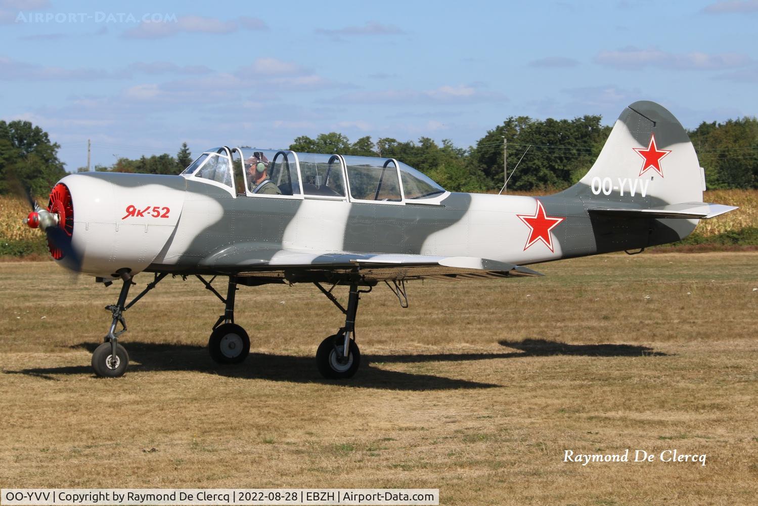 OO-YVV, 1988 Yakovlev Yak-52 C/N 889015, Aero Kiewit open day / fly-in.
