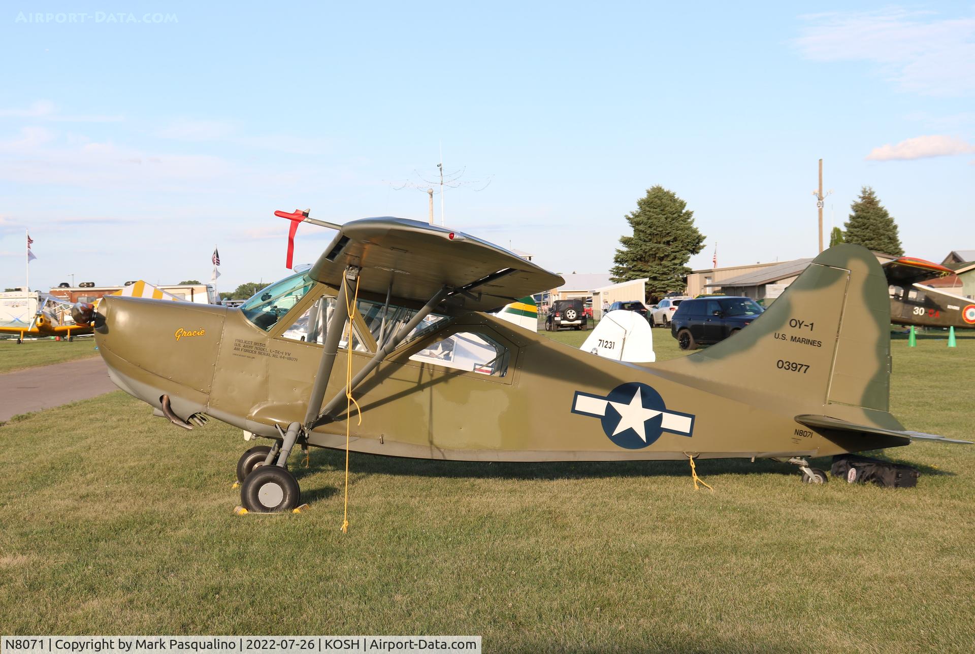 N8071, 1945 Stinson L-5E Sentinel C/N 44-18071, Stinson L-5E